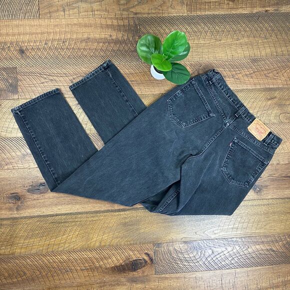 VINTAGE Levi 550 high rise black jeans - Picture 1 of 6
